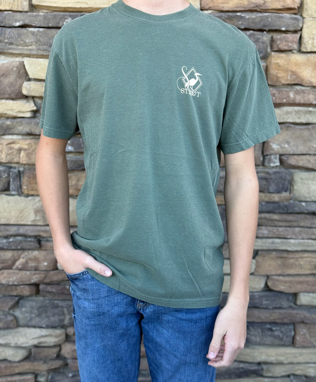 Southern Strut duck hunt label tee
