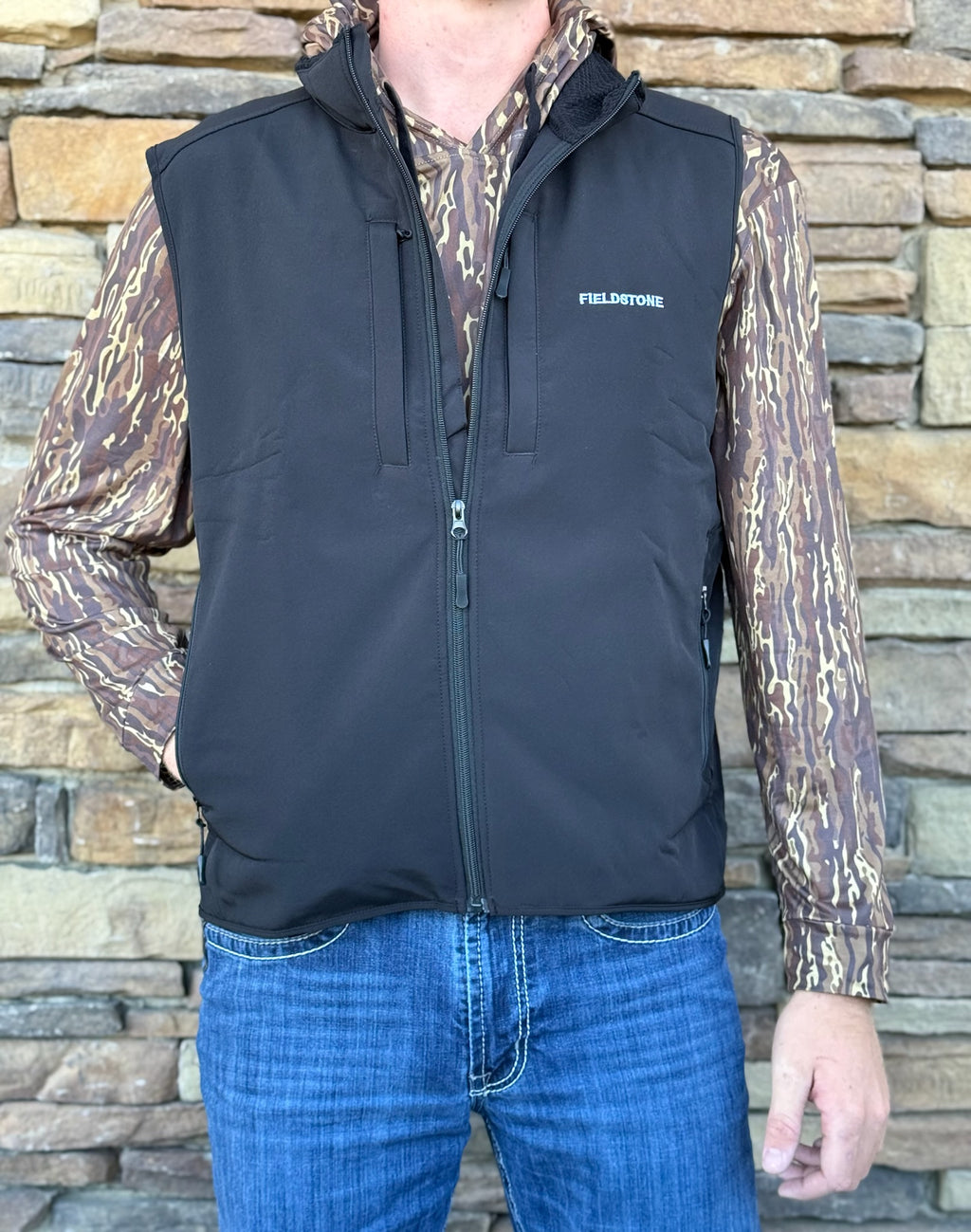 Fieldstone Wind Stopper Black Vest