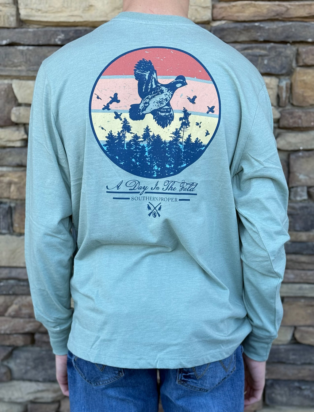 Southern proper duck long sleeve tee