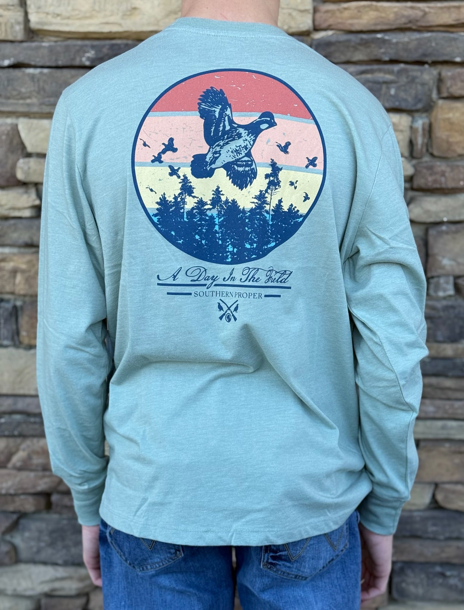 Southern proper duck long sleeve tee