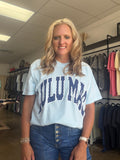 Lulumac blue/navy polka dot tee shirt