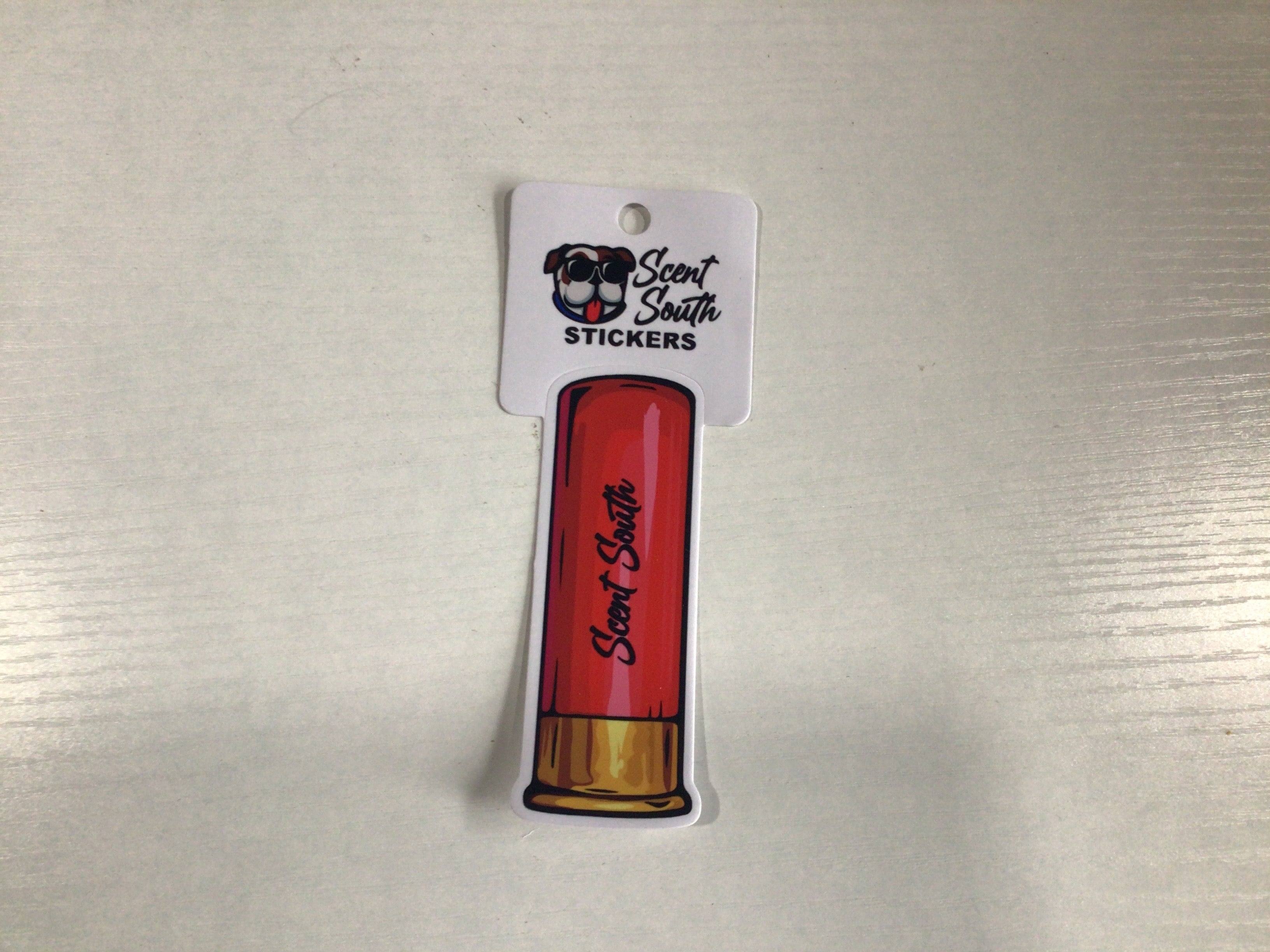 Scent South shotgun shell sticker