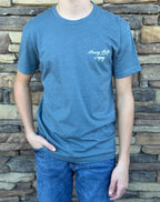 Honey Hole Spot That Bass Blue Tee Shirt