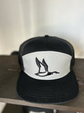 Roost hi profile 3d puff duck hat black