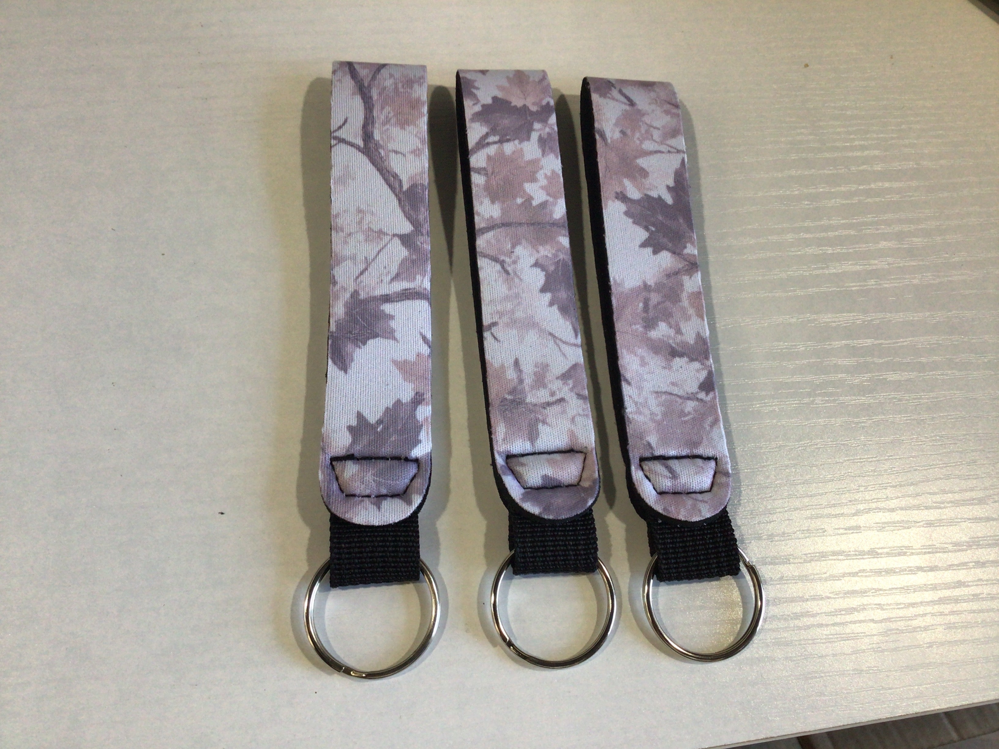 White oak wristlet keychain