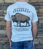 Be strong buffalo tan tee