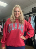 Lulumac houndstooth sweatshirt
