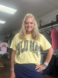 Lulumac yellow bottomland tee