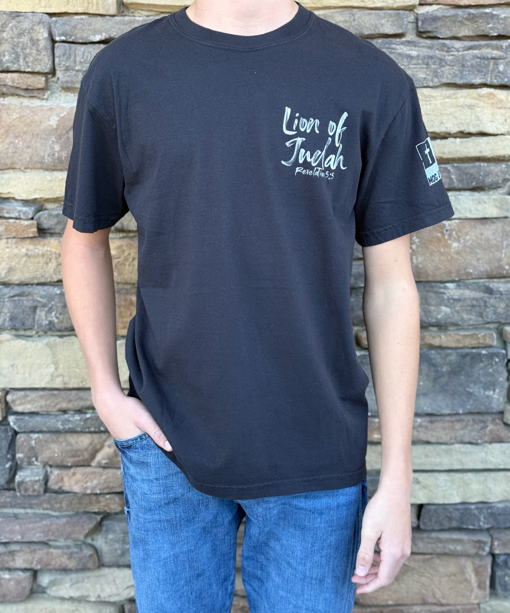 Lion of Judah black tee