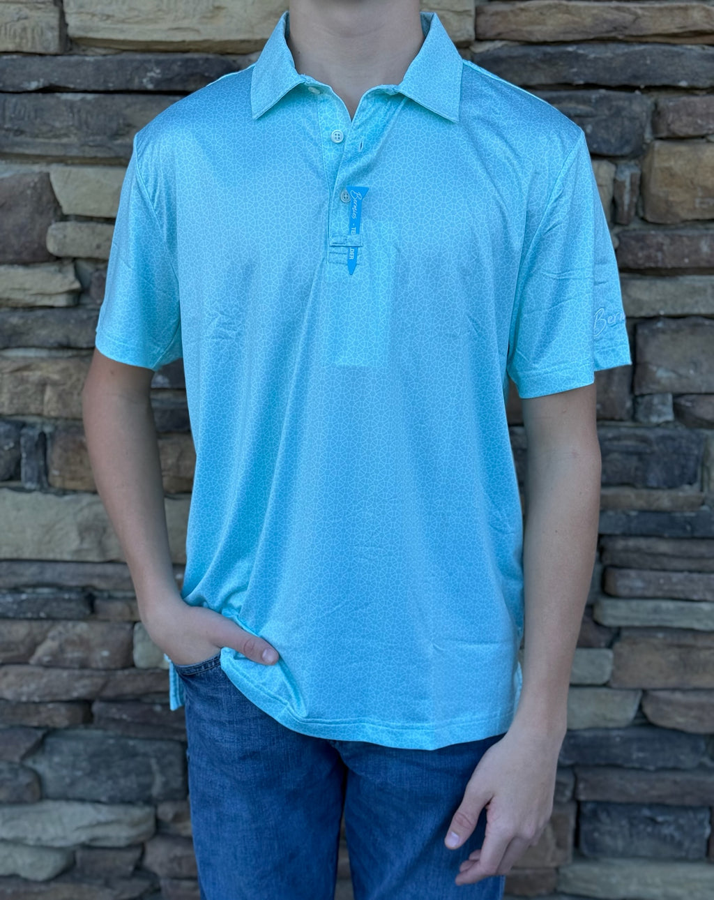 Bermies Circle Green Polo