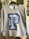 Gray Bears sweatshirt with bow