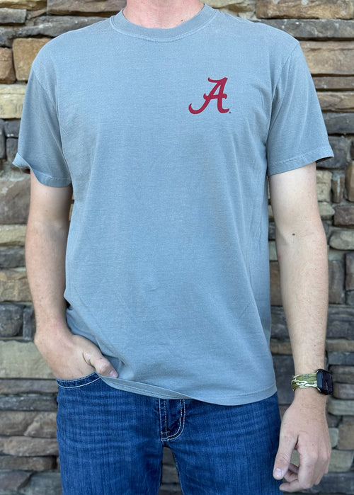 Alabama elephant flag grey tee