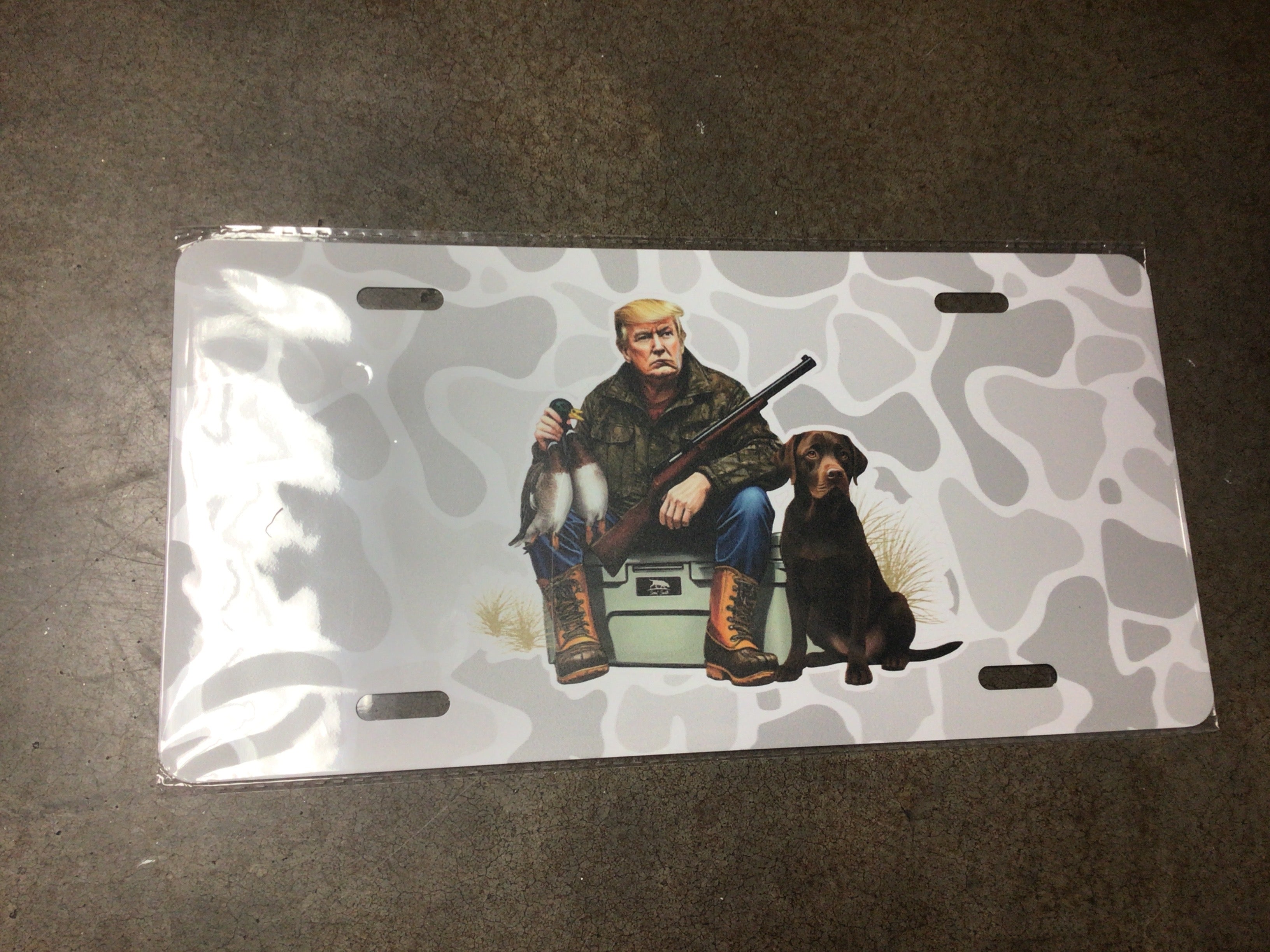 Trump/ Lab Camo Duck Hunt Tag