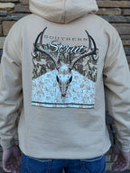 Southern Strut deer skull hoodie