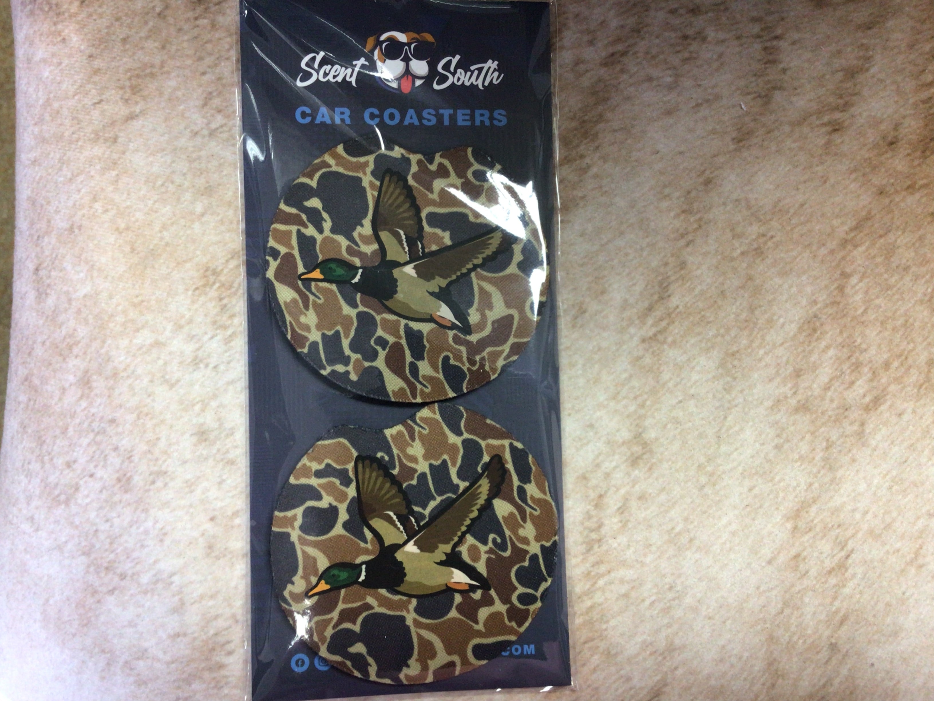 Scent South Mallard Car Coasters