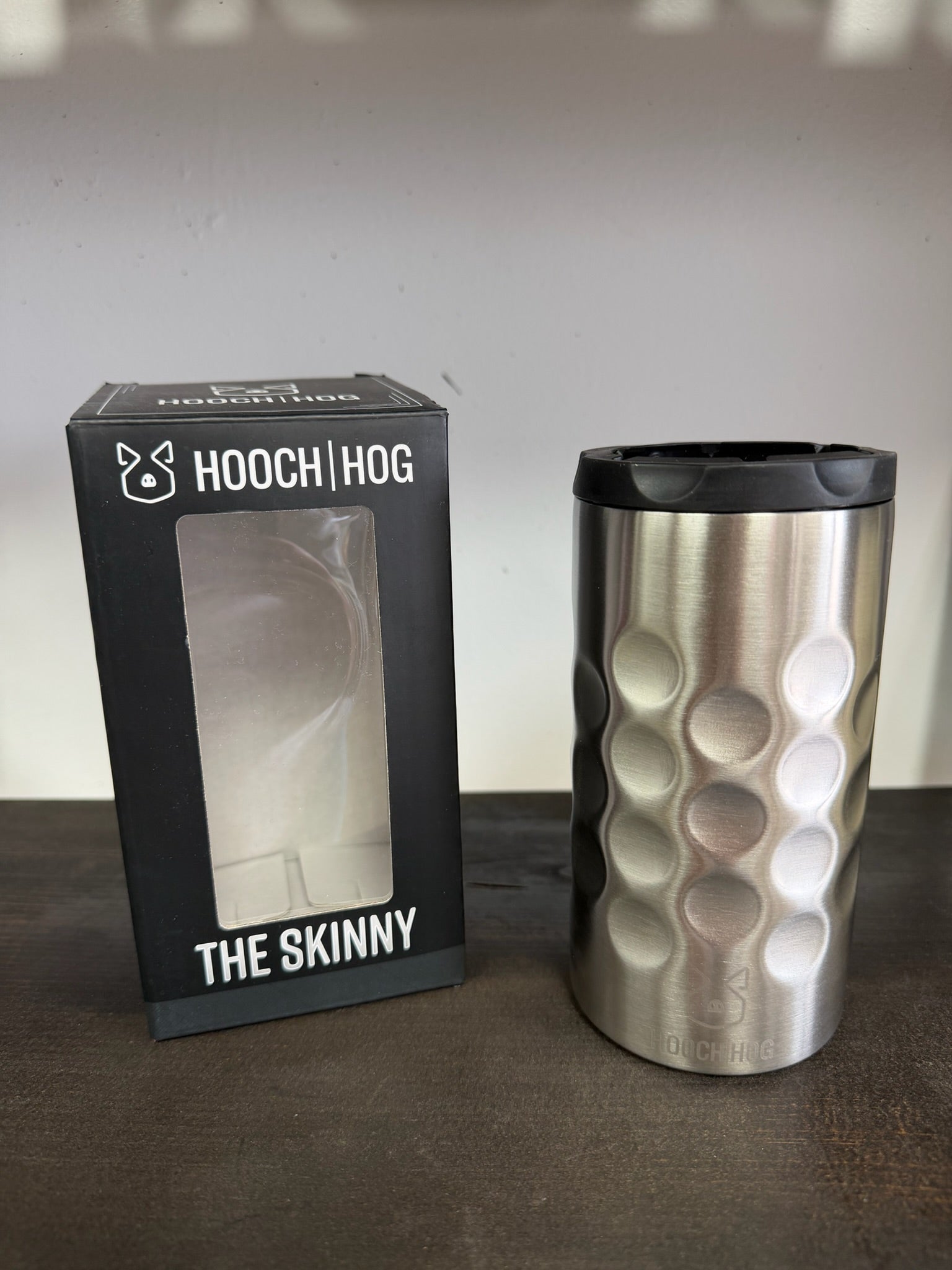 Hooch Hog 12oz Skinny Stainless Can Cooler