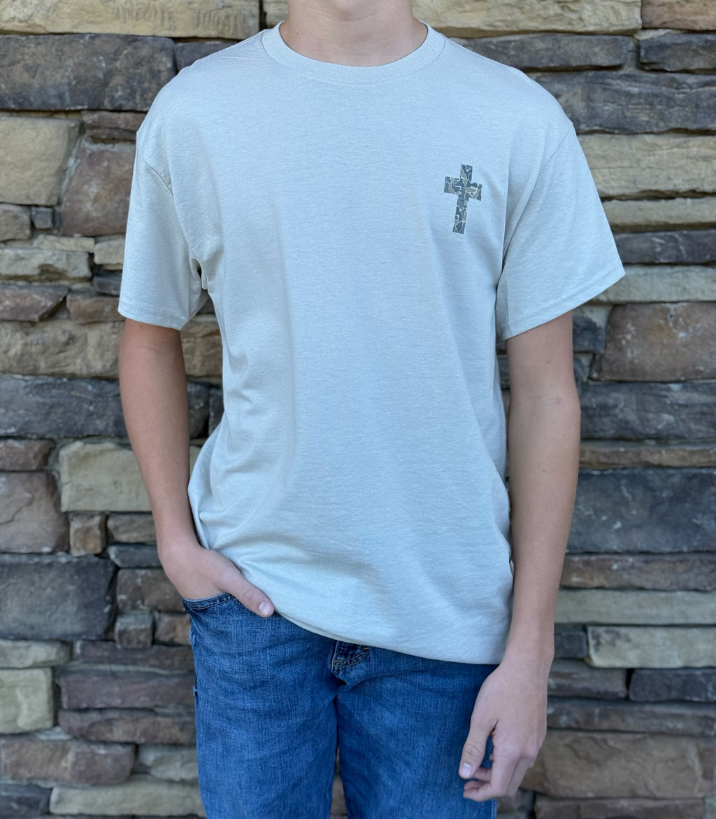 Phillipians 4:13 tee grey
