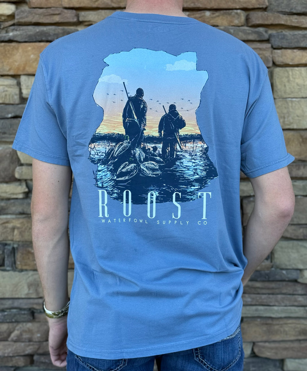 Roost morning shift tee