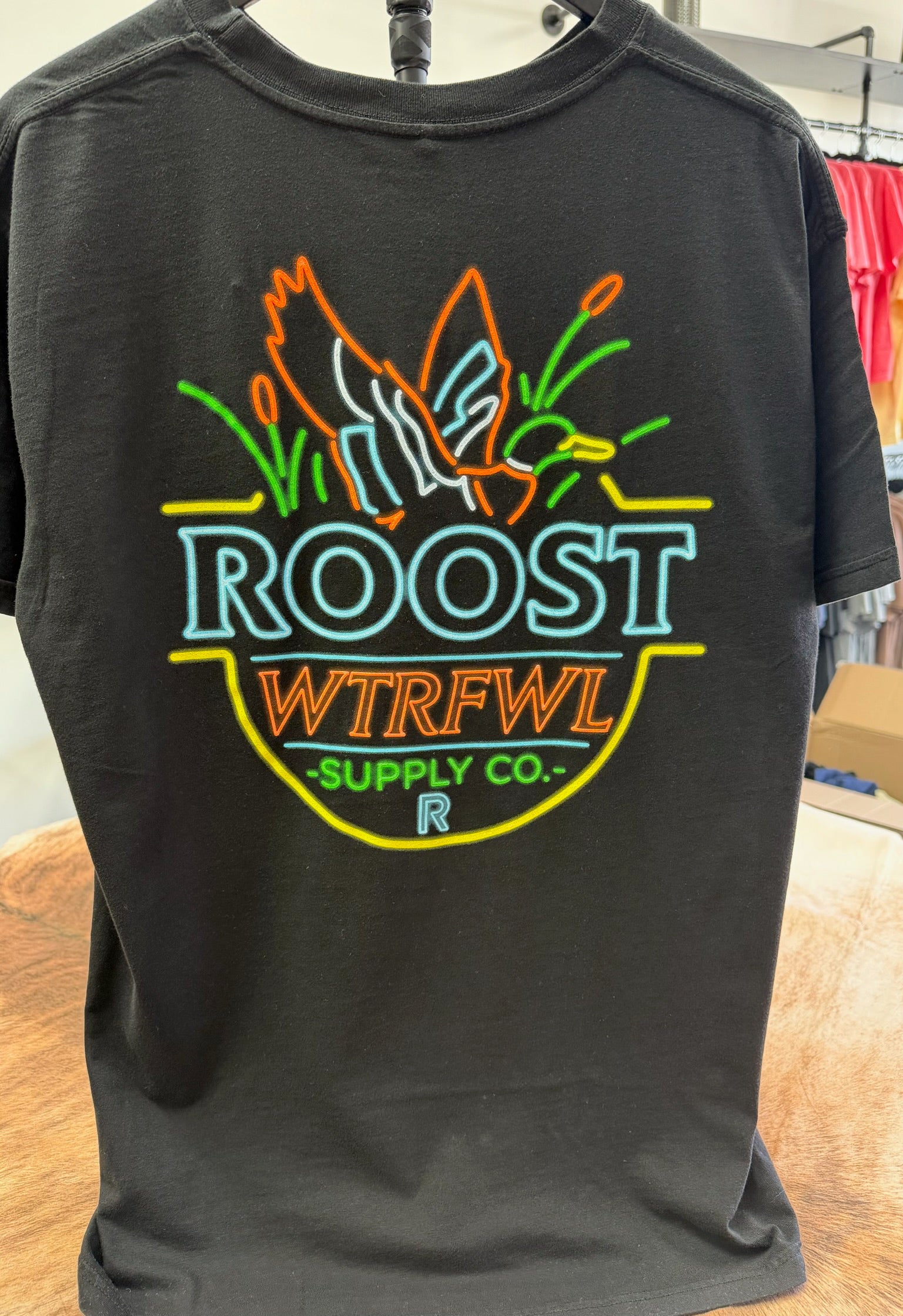 Roost Neon Sign tee