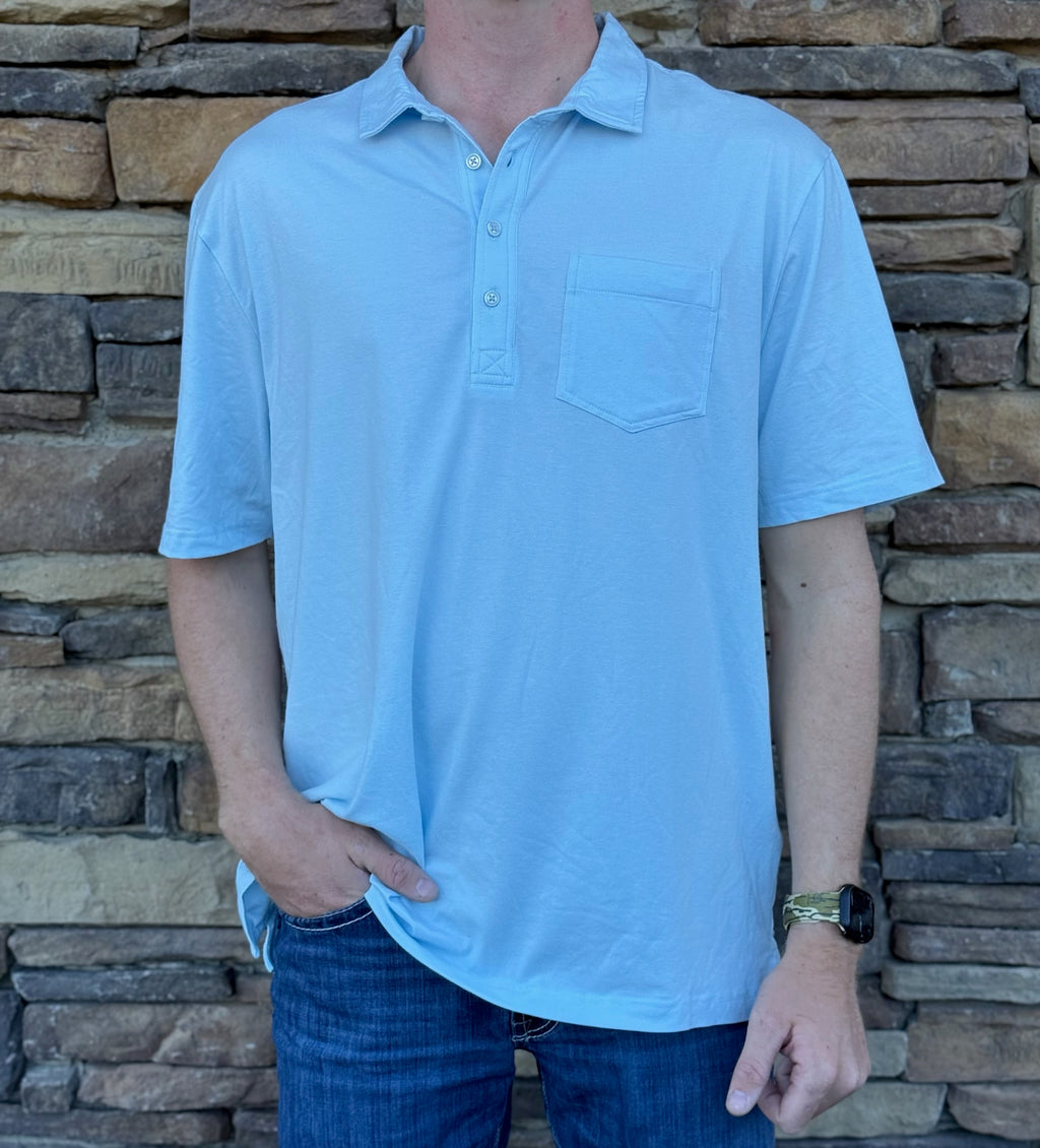 Southern Proper Blue Sky Polo