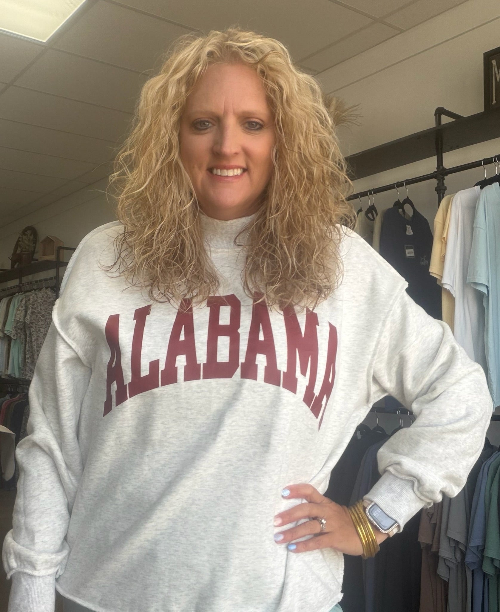 Alabama reversible mock neck sweatshirt