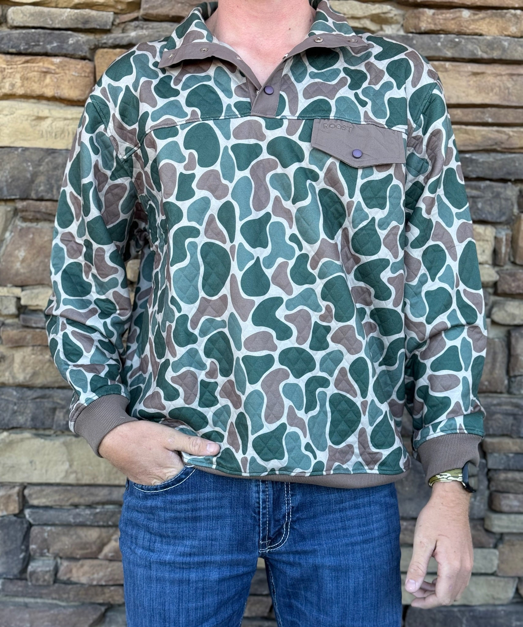 Roost quilted pullover