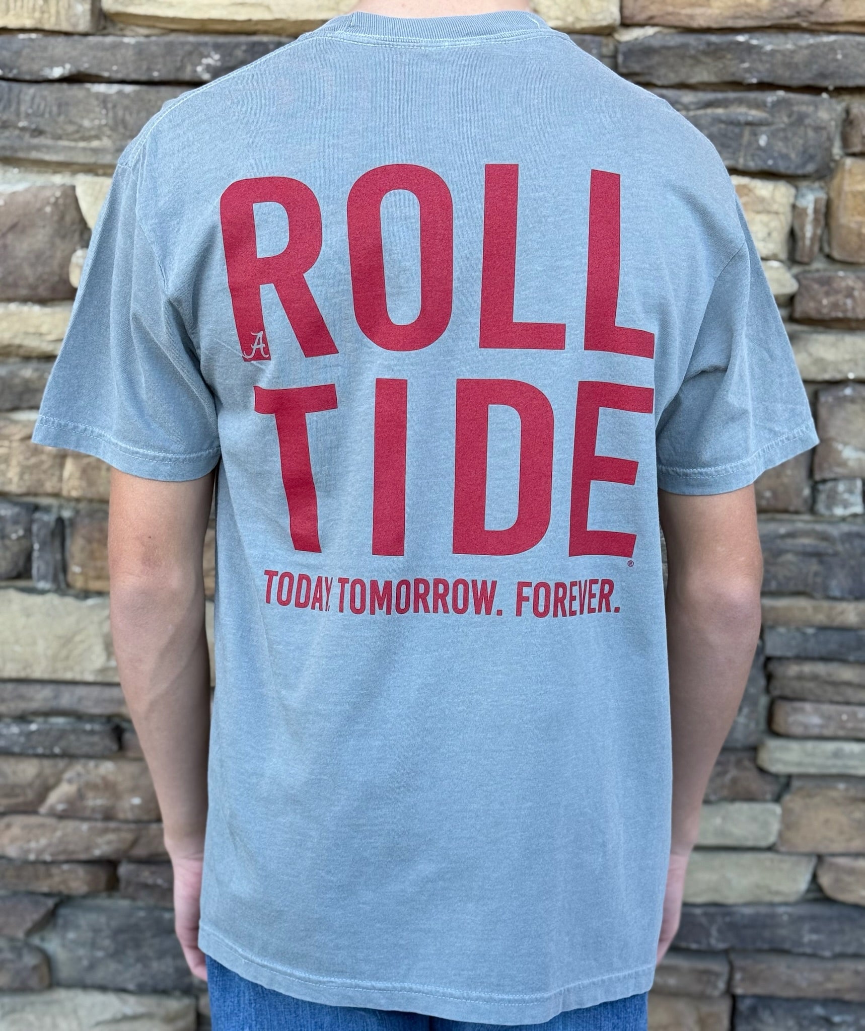 Alabama roll tide grey tee