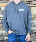 Honey Hole grey boat buddy hoodie