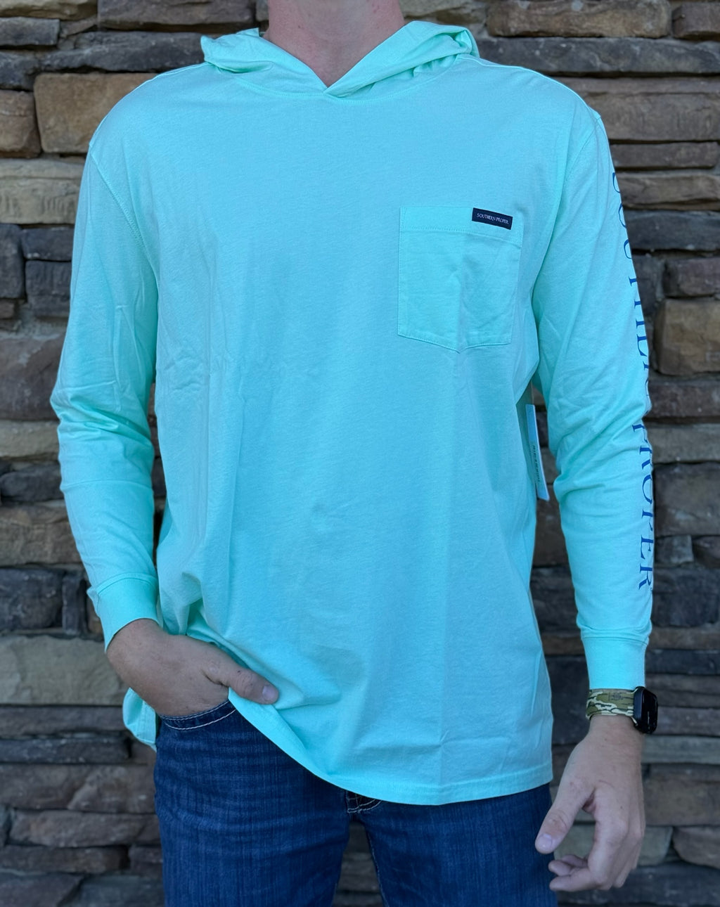 Southern Proper Hoodie Sea Glass