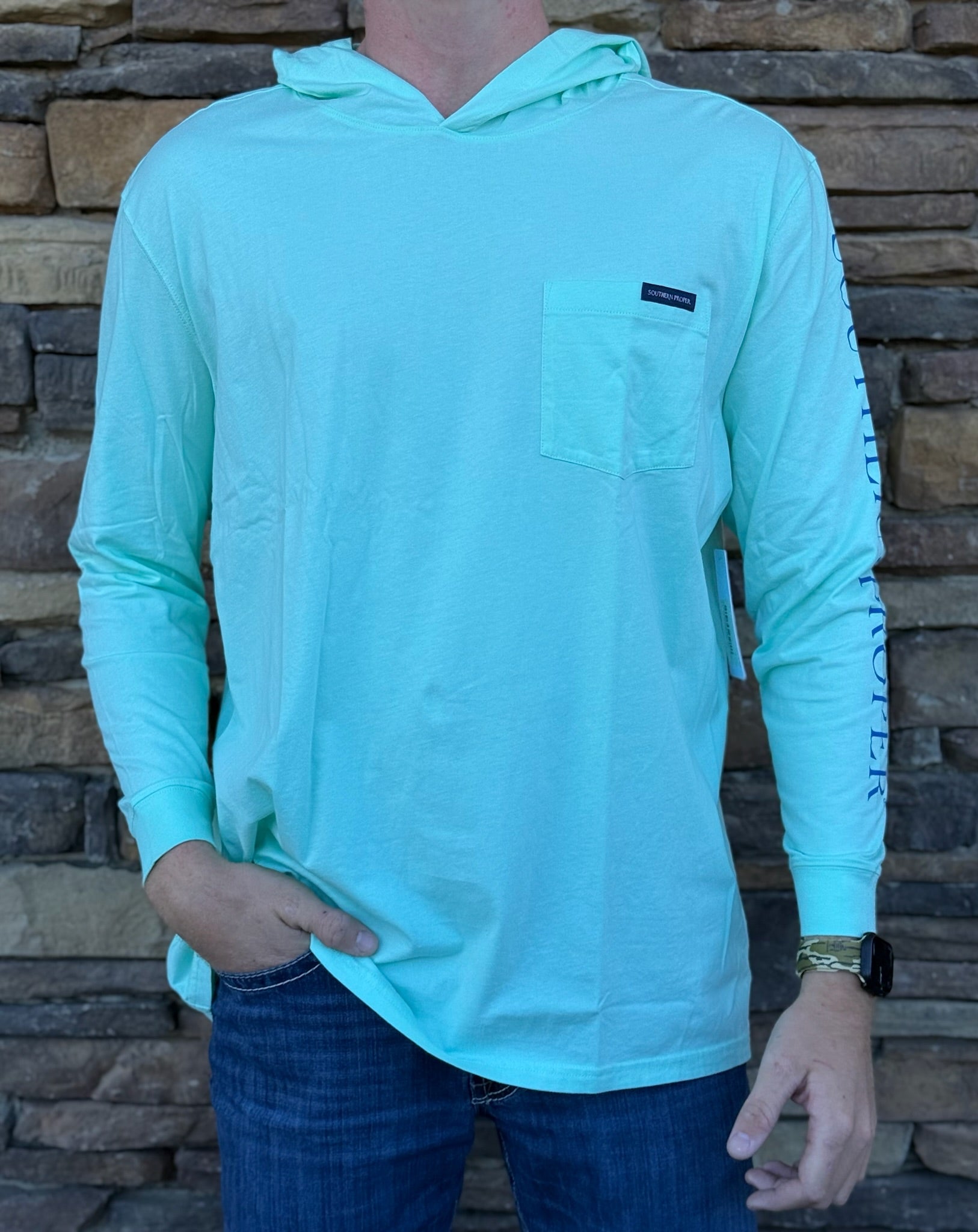 Southern Proper Hoodie Sea Glass