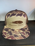 American Fetcher feather duck camo hat