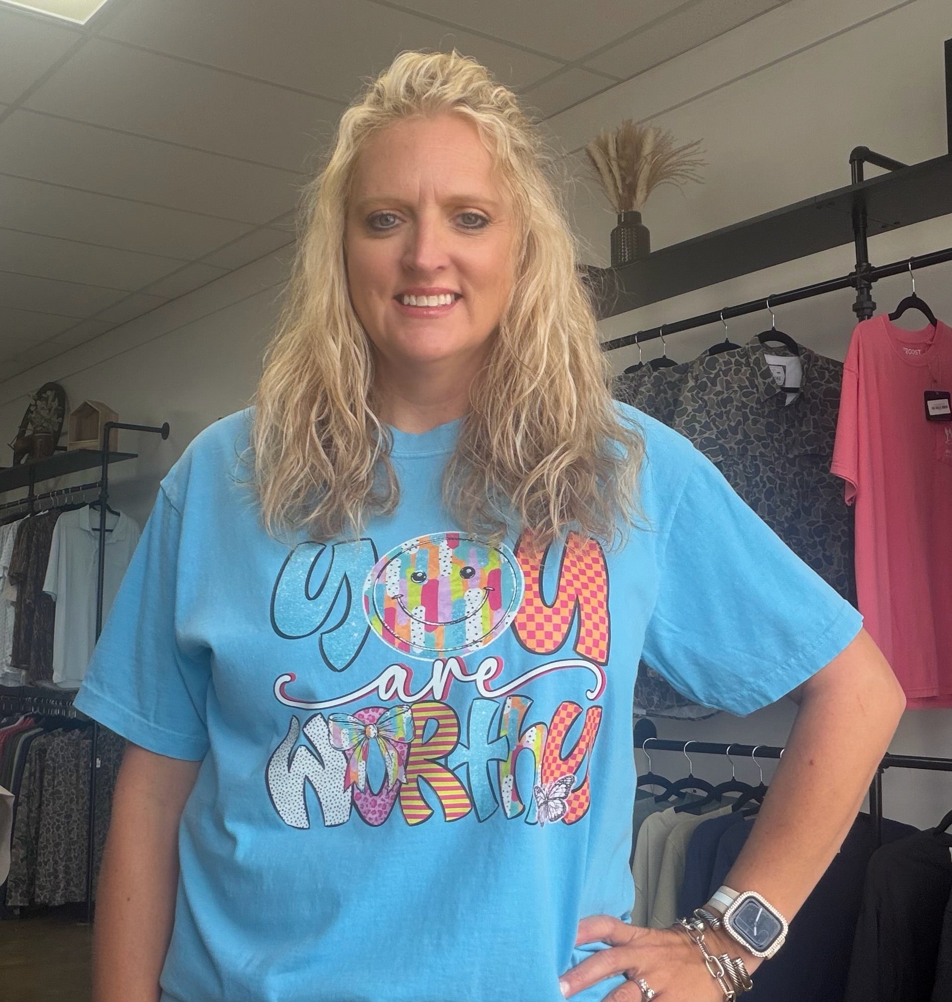You are worthy comfort color tee