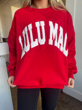 Lulumac red and white sweatshirt