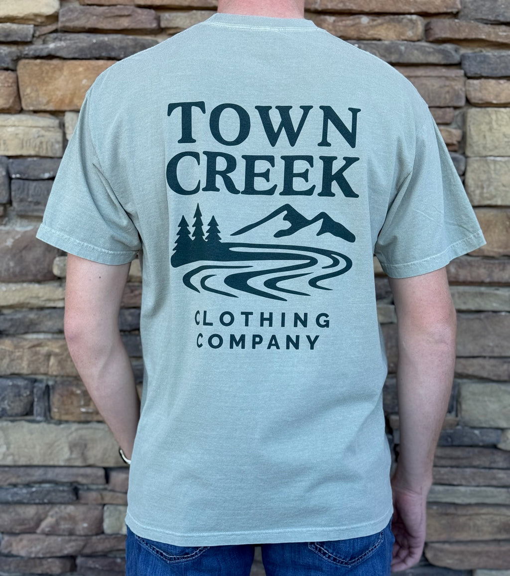 Town creek green tee
