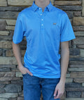 Fieldstone carlisle blue striped polo