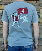 Alabama elephant flag grey tee
