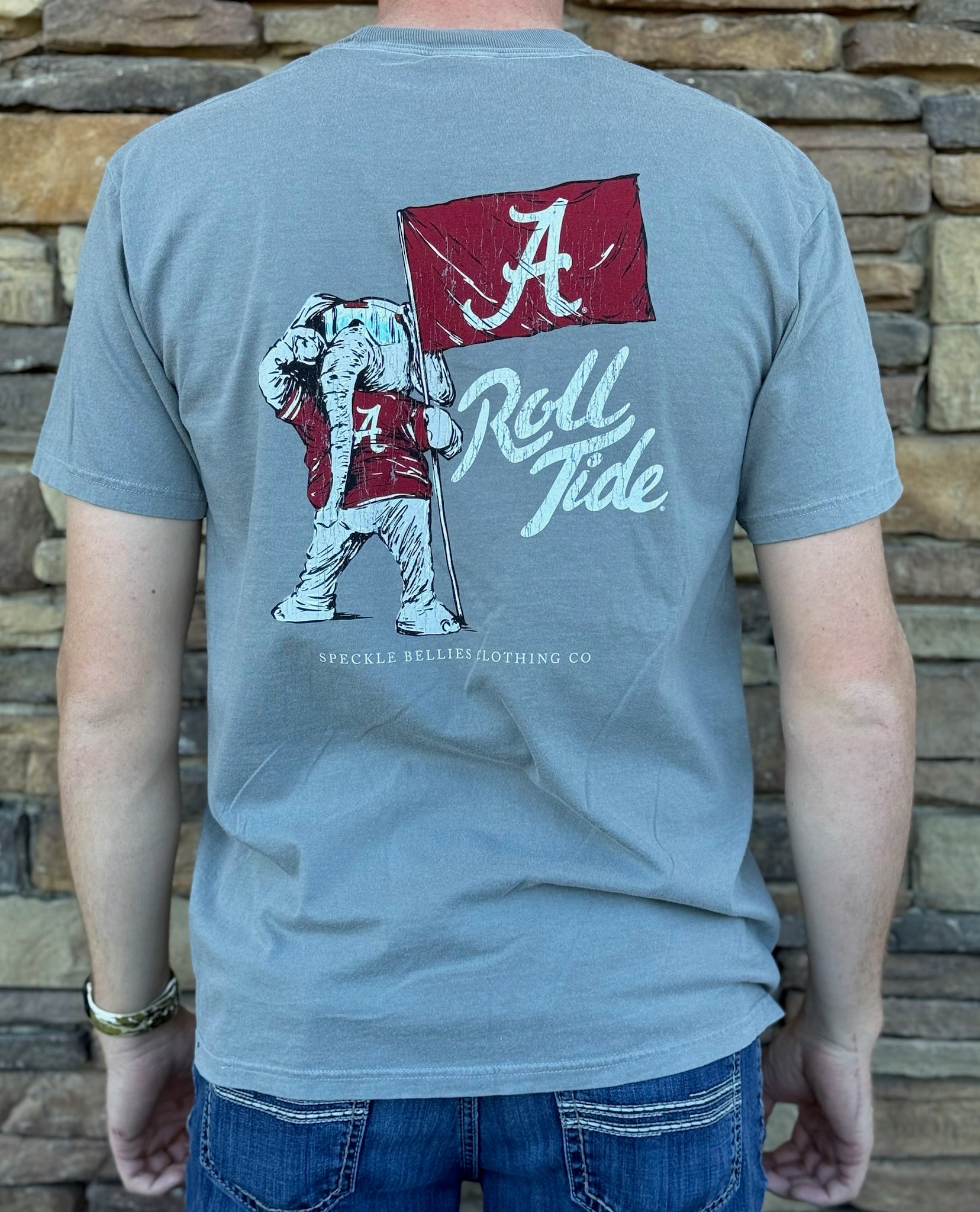 Alabama elephant flag grey tee