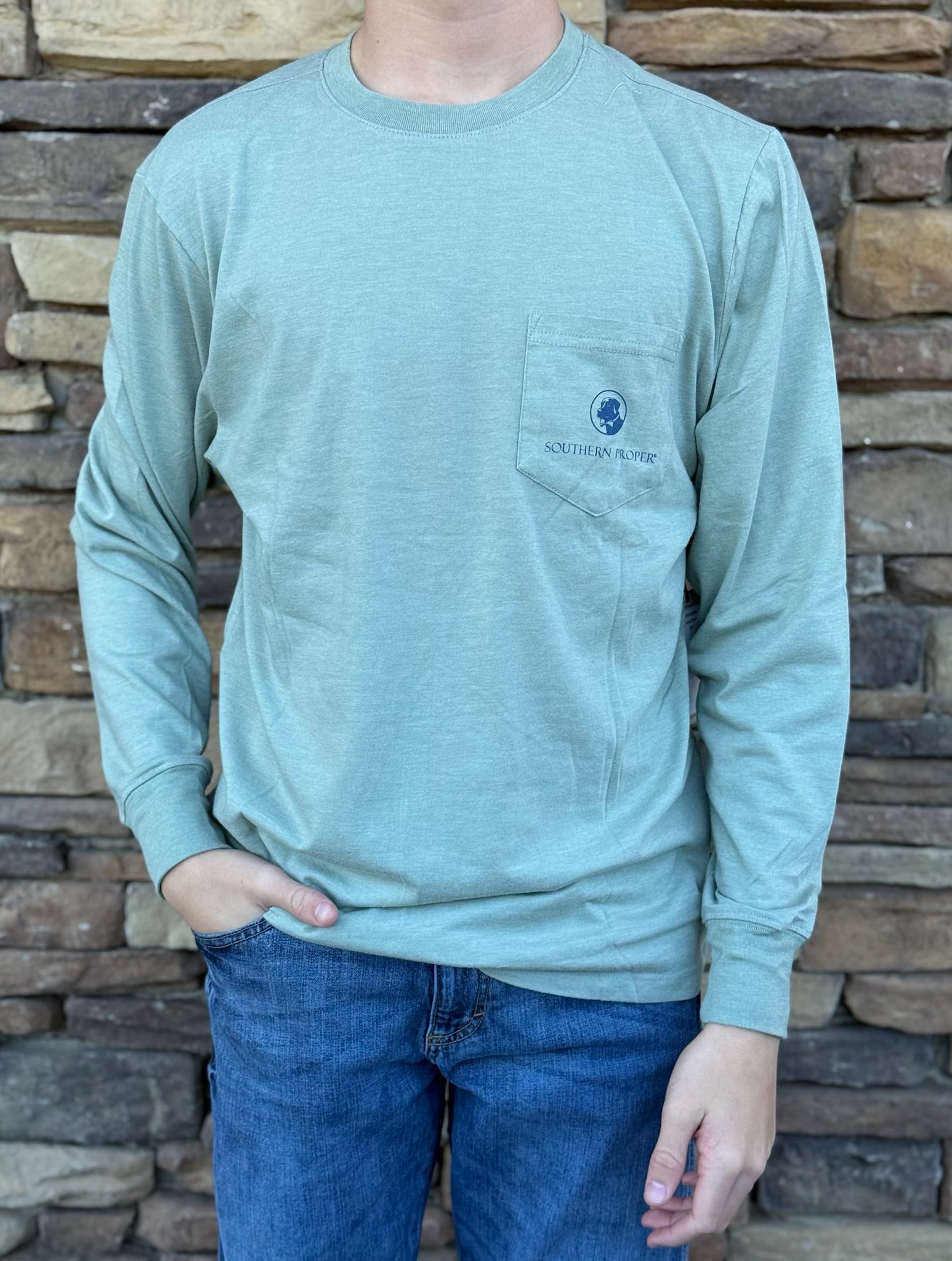 Southern proper duck long sleeve tee