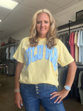 Lulumac yellow/blue polka dot tee shirt