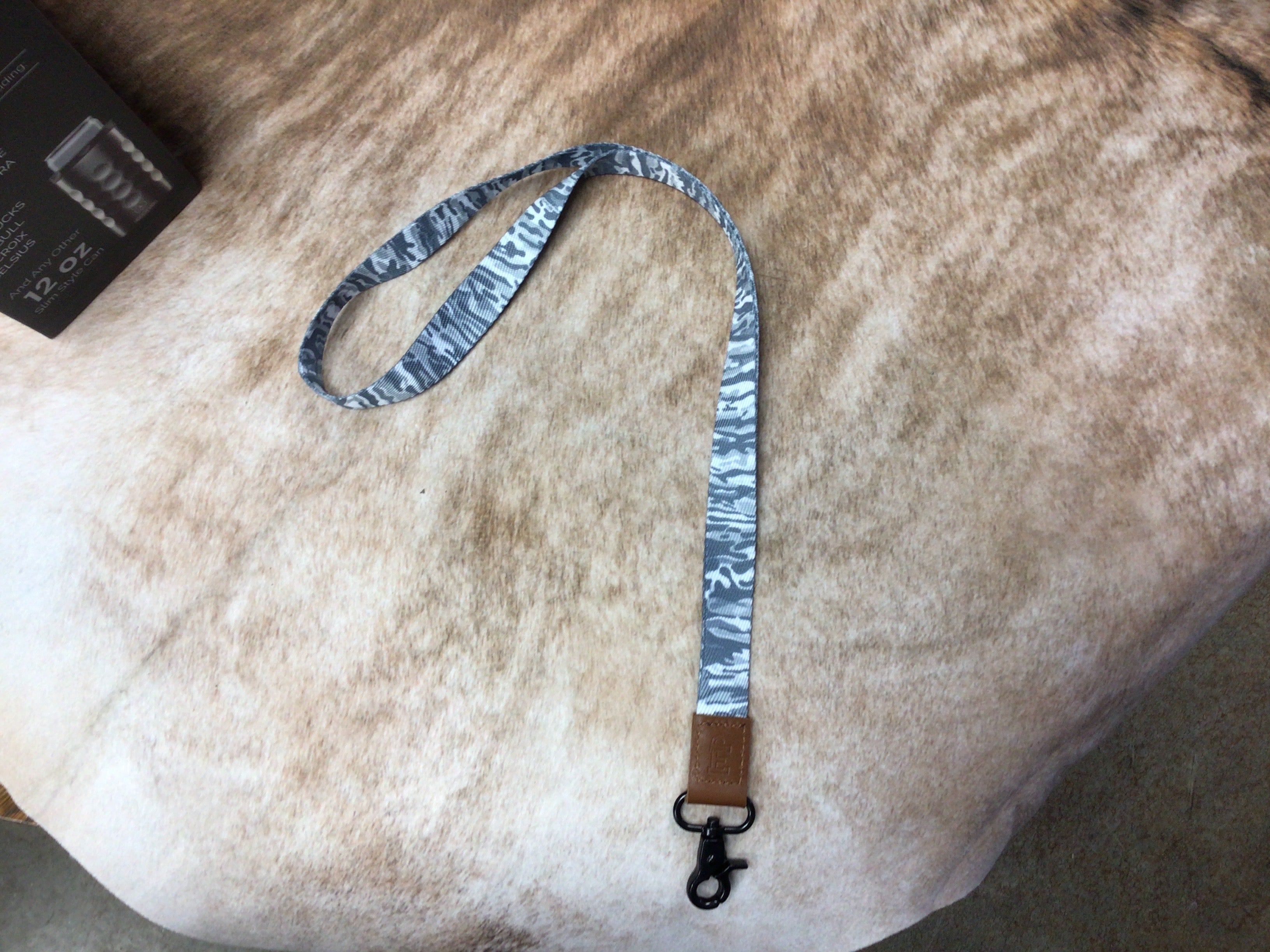 Embry White Camo Lanyard