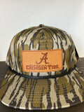Crimson tide leather patch camo hat
