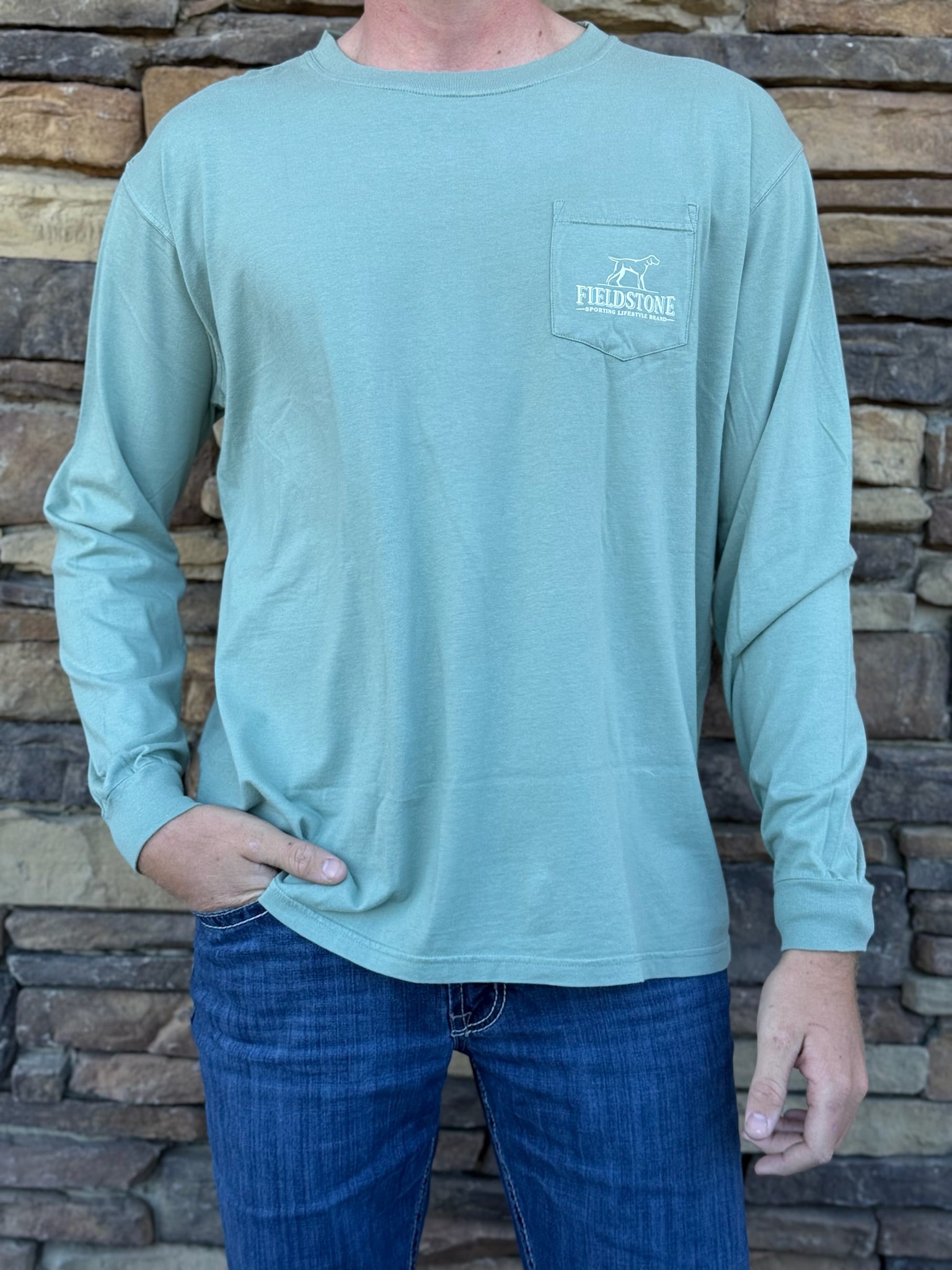 Fieldstone dove field long sleeve