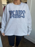 Plainview Bears Light Grey Bow Sweatshirt