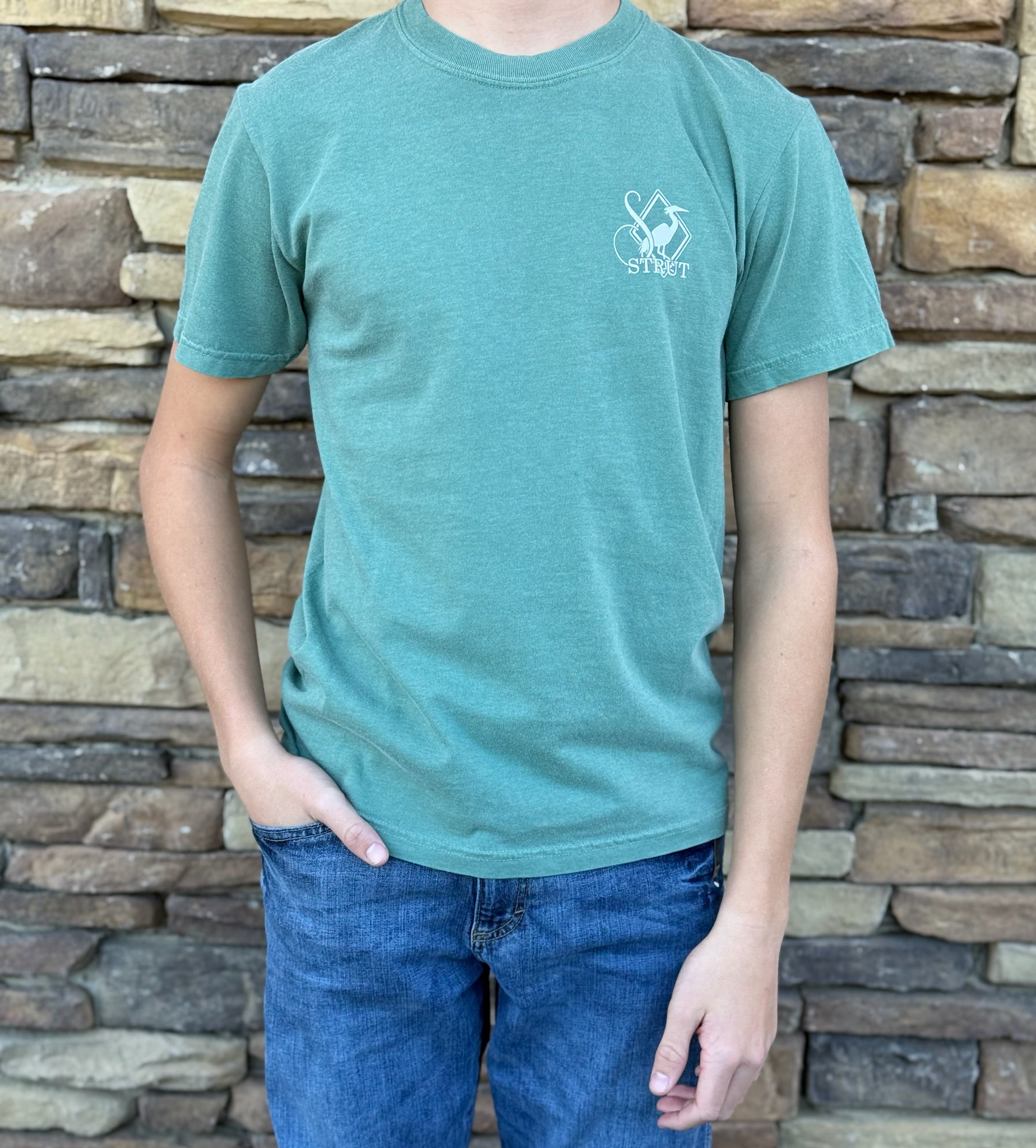 Southern Strut duck call shelf mallard tee