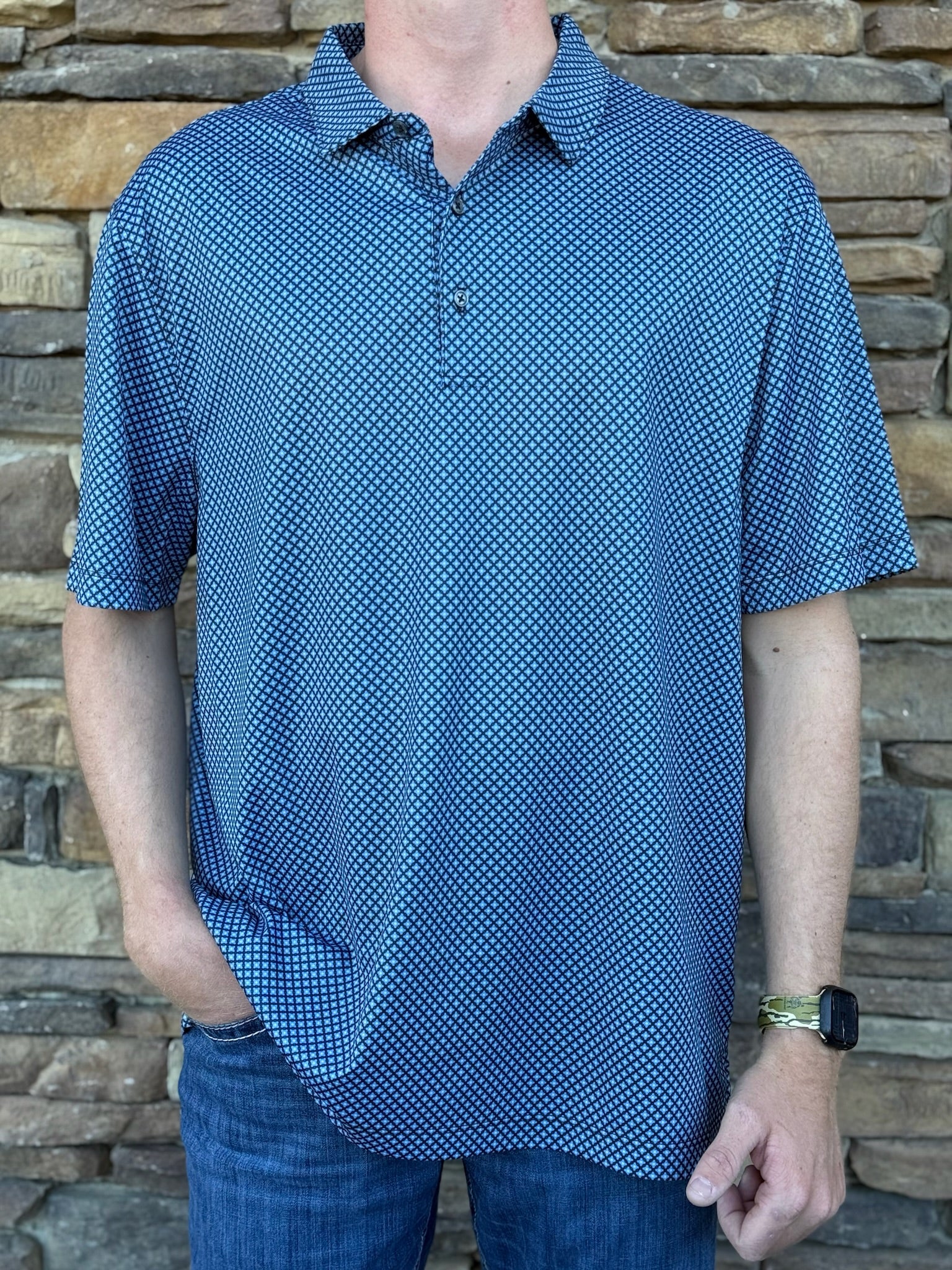 Bermuda Sands Cromwell palace blue polo