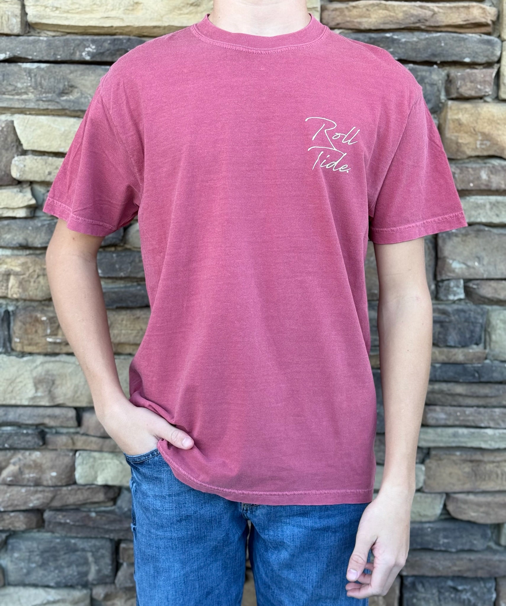 Alabama houndstooth elephant tee